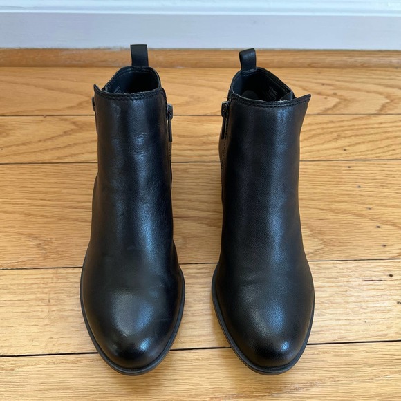 Lucky Brand Women’s Basel Bootie Ankle Boot Black Leather 7 - Picture 4 of 10